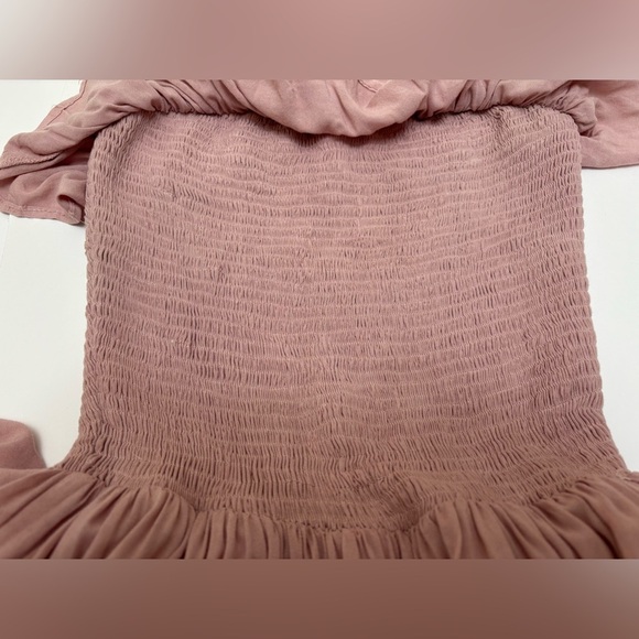 Jen’s Pirate Booty pink tiered strapless halter smocked ruffle Annabella dress - Picture 11 of 17